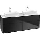 Villeroy & Boch Tvättställsskåp Finion med 4 Lådor och Bänkskiva för Två Fristående från Artis Collaro F84100PD