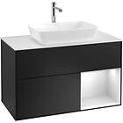 Villeroy & Boch Tvättställsskåp Finion med 2 Lådor Hylla och Bänkskiva för Fristående från Artis Collaro F781MTPD