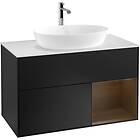 Villeroy & Boch Tvättställsskåp Finion med 2 Lådor Hylla och Bänkskiva för Fristående från Artis Collaro G781GNPD