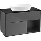 Villeroy & Boch Tvättställsskåp Finion med 2 Lådor Hylla och Bänkskiva för Fristående från Artis Collaro FA22PDGK