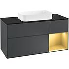 Villeroy & Boch Tvättställsskåp Finion med 3 Lådor Hylla och Bänkskiva för Fristående F302HFHG