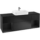 Villeroy & Boch Tvättställsskåp Finion med Två Hyllor och Bänkskiva för Ytmonterat G452PDPD
