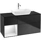 Villeroy & Boch Tvättställsskåp Finion med 3 Lådor Hylla och Bänkskiva för Fristående från Artis Collaro F822GFPD