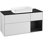 Villeroy & Boch Tvättställsskåp Finion med 3 Lådor Hylla och Bänkskiva för Fristående G302PDMT