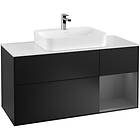 Villeroy & Boch Tvättställsskåp Finion med 3 Lådor Hylla och Bänkskiva för Ytmonterat G421GKPD