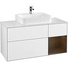 Villeroy & Boch Tvättställsskåp Finion med 3 Lådor Hylla och Bänkskiva för Centrerat G171GNGF
