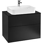 Villeroy & Boch Tvättställsskåp Finion med 2 Lådor och Bänkskiva för Ytmonterat G34200PD