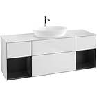 Villeroy & Boch Tvättställsskåp Finion med Två Hyllor och Bänkskiva för Fristående från Artis Collaro GD01PDMT
