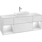 Villeroy & Boch Tvättställsskåp Finion med Två Hyllor och Bänkskiva för Fristående från Artis Collaro F861MTMT