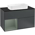 Villeroy & Boch Tvättställsskåp Finion med 2 Lådor Hylla och Bänkskiva för Fristående F242GMHG