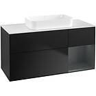 Villeroy & Boch Tvättställsskåp Finion med 3 Lådor Hylla och Bänkskiva för Fristående F711HGPD