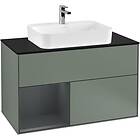 Villeroy & Boch Tvättställsskåp Finion med 2 Lådor Hylla och Bänkskiva för Ytmonterat F362HGGM