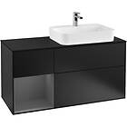 Villeroy & Boch Tvättställsskåp Finion med 3 Lådor Hylla och Bänkskiva för Ocentrerat Ytmonterat G392GKPD