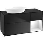 Villeroy & Boch Tvättställsskåp Finion med 3 Lådor Hylla och Bänkskiva för Ocentrerat från Artis Collaro FA52GFPD