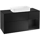 Villeroy & Boch Tvättställsskåp Finion med 3 Lådor Hylla och Bänkskiva för Fristående G302PDPD