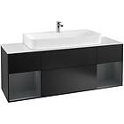 Villeroy & Boch Tvättställsskåp Finion med Två Hyllor och Bänkskiva för Centrerat G211HGPD
