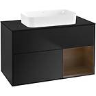 Villeroy & Boch Tvättställsskåp Finion med 2 Lådor Hylla och Bänkskiva för Fristående F662GNPD