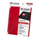 Ultimate Guard 18-Pocket Side-Loading Binder Page, Red (10ct)