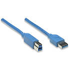 Manhattan SuperSpeed USB A - USB B 3.0 1m