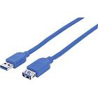 Manhattan SuperSpeed USB A - USB A M-F 3.0 1m