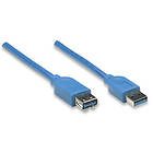 Manhattan SuperSpeed USB A - USB A M-F 3.0 2m