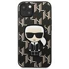 Karl Lagerfeld iPhone 13 mini Monogram Ikonik Patch KLHCP13SPMNIKBK