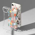 Ringke Fusion Design Armored Case Cover with Gel Frame for iPhone 14 Plus Transparent (Floral) (FD637E31)