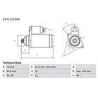 Bosch Startmotor 0 986 025 110