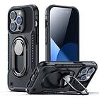 Joyroom iPhone Dual case 14 Pro armored with a stand and ring holder black