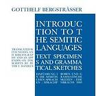 Gotthelf Bergstrasser: Introduction to the Semitic Languages