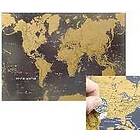 : Scratch the World black edition wall map