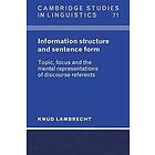 Knud Lambrecht: Information Structure and Sentence Form