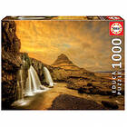 Educa Pussel: Kirkjufellsfoss Waterfall, Iceland 1000 Bitar