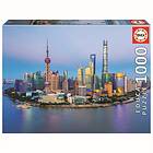 Educa Pussel: Shanghai Skyline at Sunset 1000 Bitar