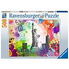 Ravensburger Pussel: New York Postcard 500 bitar