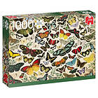 Jumbo Pussel Butterfly poster 1000 Bitar