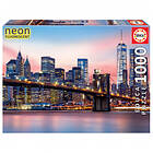 Educa Pussel: Neon Brooklyn Bridge 1000 Bitar