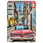 Educa Pussel: Vintage Car in Old Havana 1000 Bitar