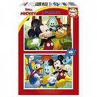 Educa Pussel: Disney Musse Pigg 2x48 Bitar