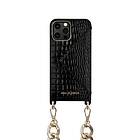 iDeal of Sweden Mobilhalsband iPhone 12 PRO MAX Neo Noir Croco