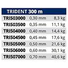 Tortue Trident Monofilament 300 M Durchsichtig 0,600 mm