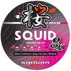 Sakura Squid 8 Braided Line 150 M Blå 0.200 mm