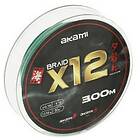 Akami Yuugure X12 Braided Line 300 M Grönt 0,200 mm