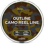 Avid Carp Outline Reel 300 M fishing Line Guld 10 Lbs