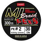 Hart Mj 300 M Braided Line Grönt 0.300 mm