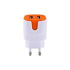 Case nätdel USB-adapter för Samsung Galaxy A5 Smartphone/surfplatta vit/orange