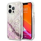 GUHCP13LLGPEPI iPhone 13 Pro hårdfodral Peony Liquid Glitter Rosa