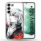 Fodral för Galaxy S22 Plus Manga Tokyo Ghoul Kaneki vit