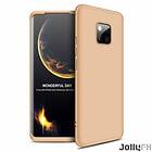 360 Skydd Fram och Bak Fodral Full Body Skydd Huawei Mate 20 Pro Guld