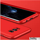 360 Skydd fram och bak hela kroppen fodral Samsung Galaxy S8 Plus G955 Röd